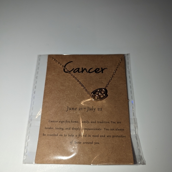 Zodiac Cancer sign fashion Necklace - Picture 5 of 7